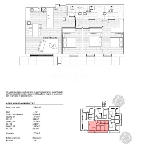 Apartamento T3 para Venda em Gondomar (São Cosme), Valbom e Jovim