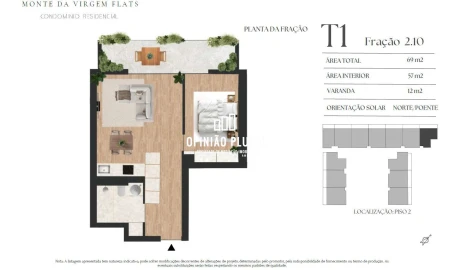 Apartamento T1 para Venda em Vilar de Andorinho