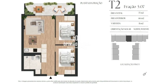 Apartamento T2 para Venda em Vilar de Andorinho