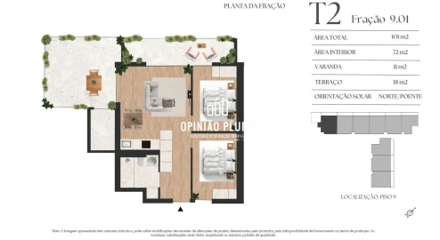 Apartamento T2 para Venda em Vilar de Andorinho