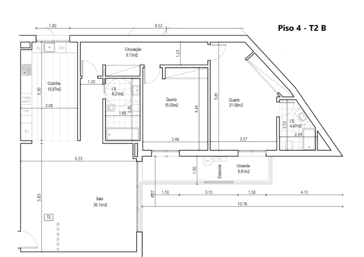 Apartamento T2 para Venda em Ramada e Caneças Planta 1