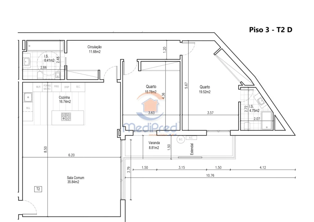 Apartamento T2 para Venda em Ramada e Caneças Foto 13