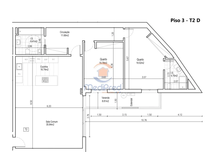 Apartamento T2 para Venda em Ramada e Caneças Foto 13