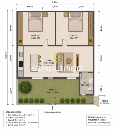 Apartamento T2 para Arrendamento em Barreiro e Lavradio