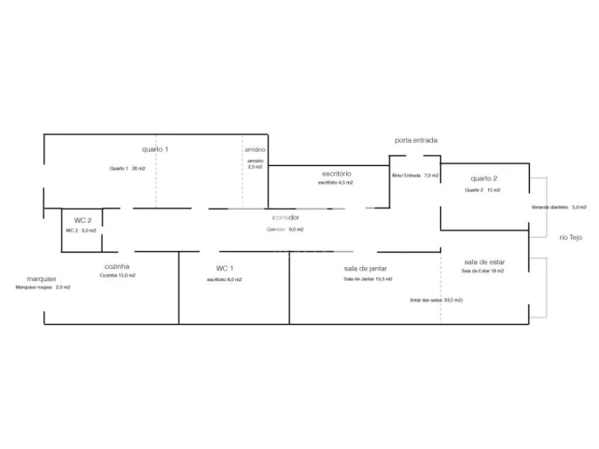 Apartamento T3 para Venda em Estrela Foto 18