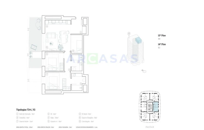 Apartamento T2 para Venda em Paranhos Foto 11