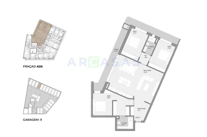 Apartamento T3 para Venda em Bougado (São Martinho e Santiago)