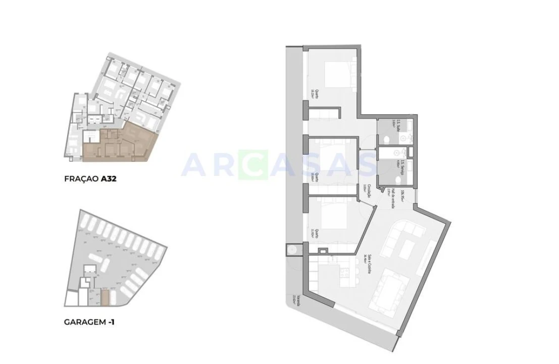 Apartamento T3 para Venda em Bougado (São Martinho e Santiago) Foto 15