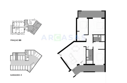 Apartamento T3 para Venda em Pedrouços