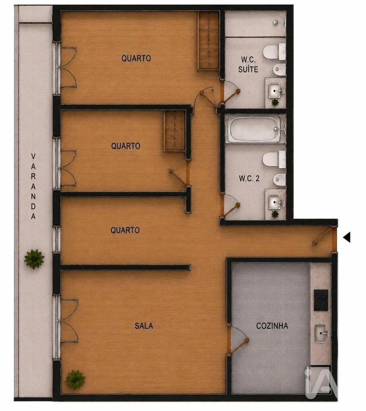 Apartamento T3 para Venda em Valença, Cristelo Covo e Arão Foto 18