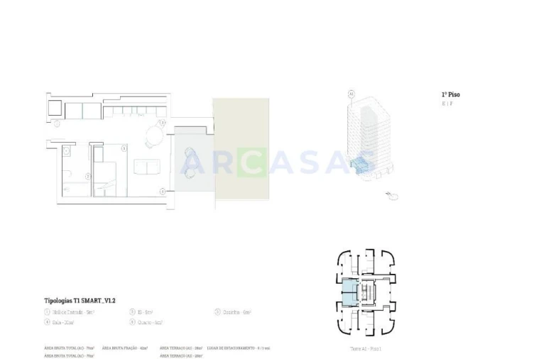 Apartamento T1 para Venda em Paranhos Foto 19