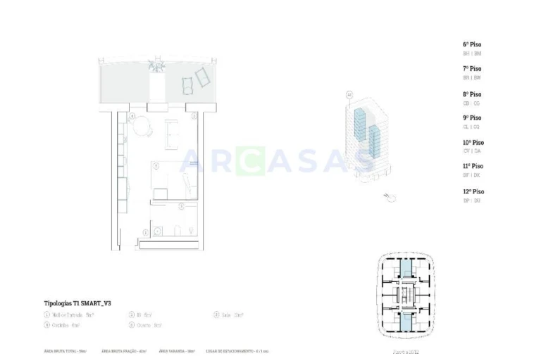 Apartamento T1 para Venda em Paranhos Foto 21