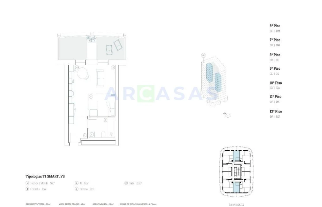 Apartamento T1 para Venda em Paranhos Foto 21