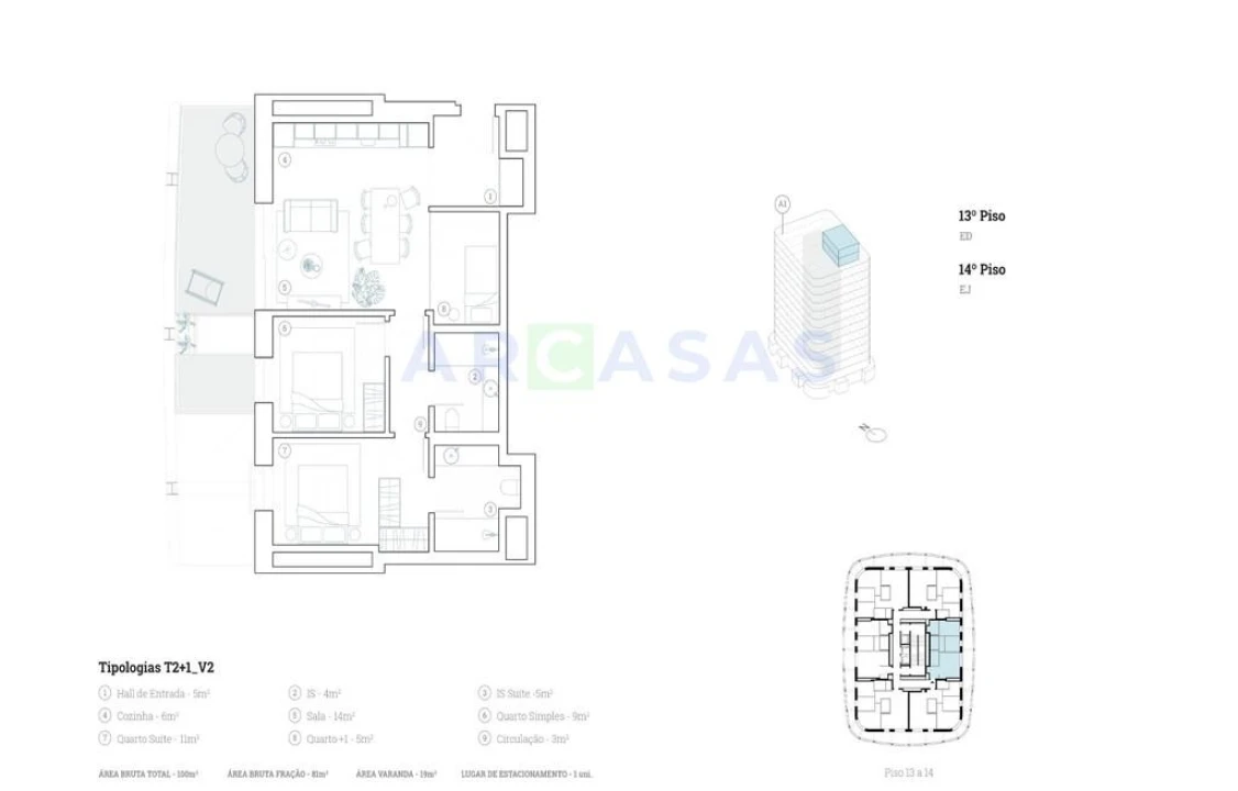 Apartamento T2 para Venda em Paranhos Foto 11