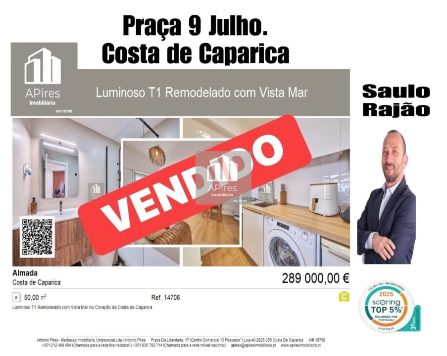 Apartamento T1 para Venda em Costa da Caparica Foto 1