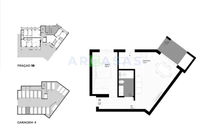 Apartamento T1 para Venda em Pedrouços