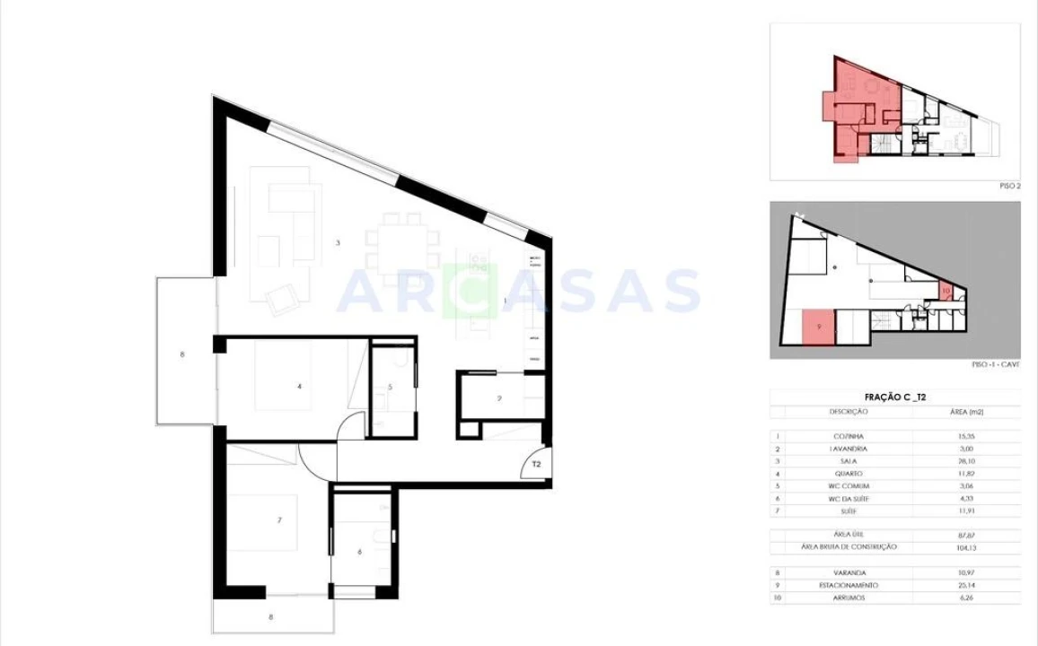 Apartamento T2 para Venda em Gondomar (São Cosme), Valbom e Jovim Foto 19