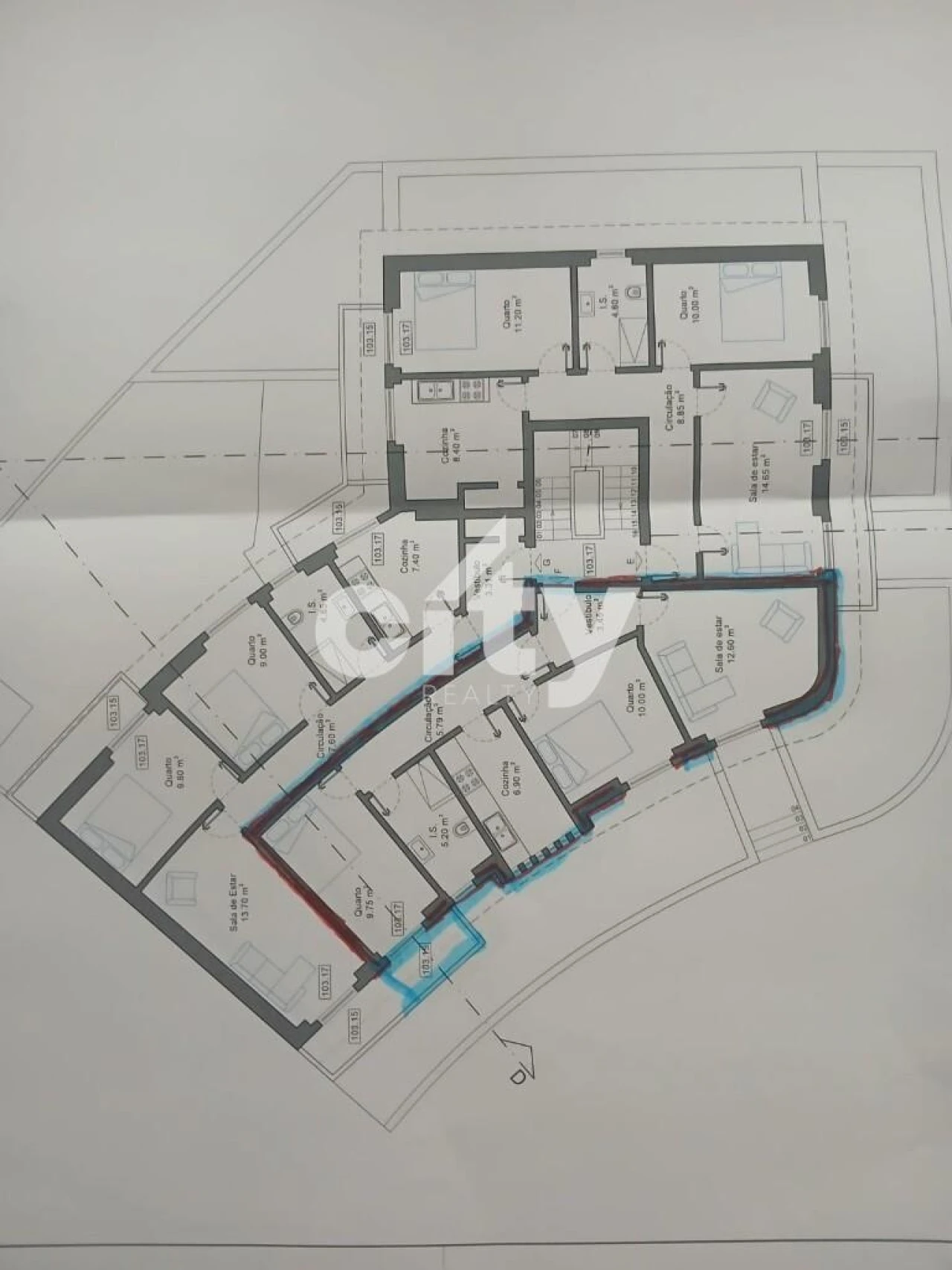 Apartamento T2 para Venda em Falagueira-Venda Nova Planta 2