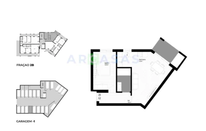 Apartamento T1 para Venda em Pedrouços