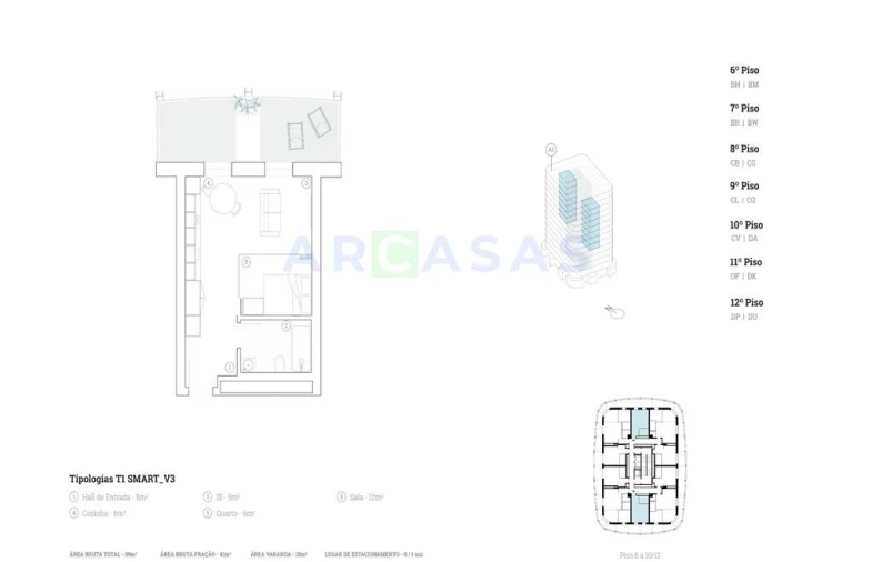 Apartamento T1 para Venda em Paranhos Foto 11