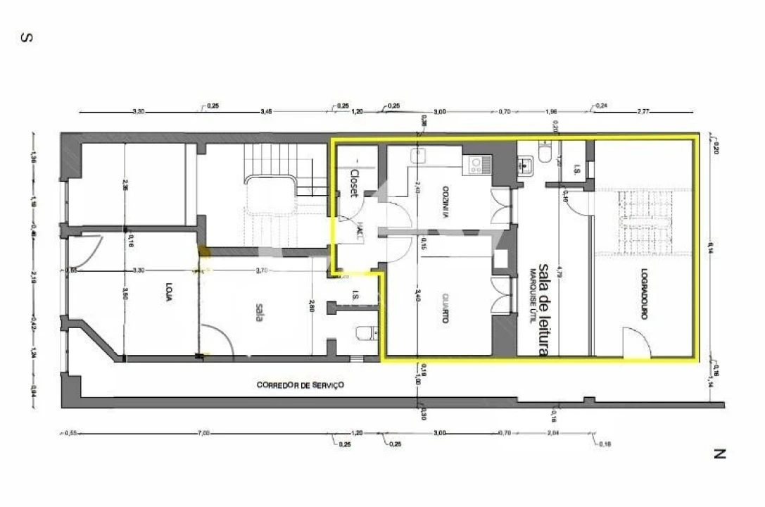 Apartamento T1 para Venda em Avenidas Novas Foto 24