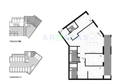 Apartamento T3 para Venda em Pedrouços