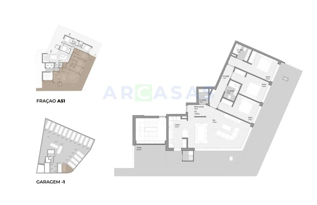 Apartamento T3 para Venda em Bougado (São Martinho e Santiago) Foto 15