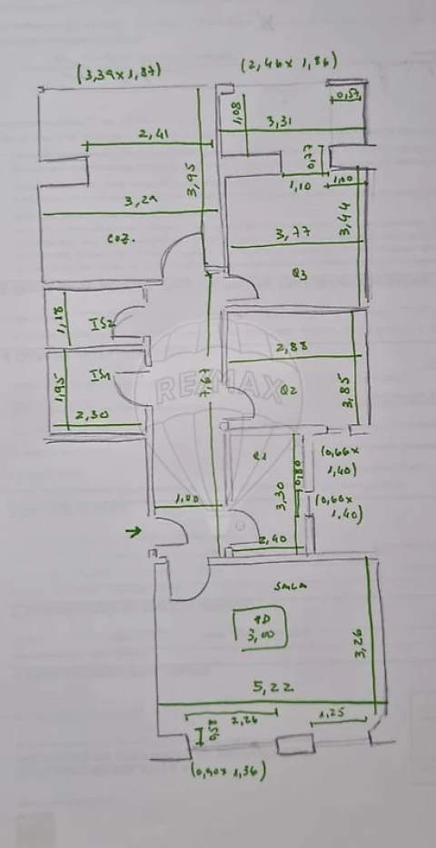 Apartamento T3 para Arrendamento em Arroios