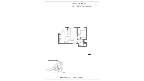 Apartamento T1 para Venda em Alvor