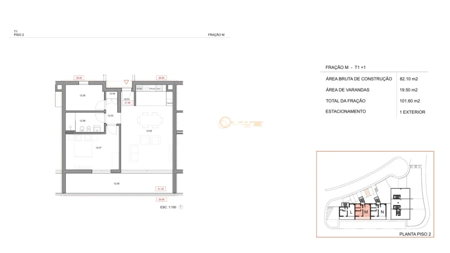 Apartamento T1 para Venda em Bordeira Foto 14