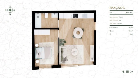 Apartamento T1 para Venda em Glória e Vera Cruz