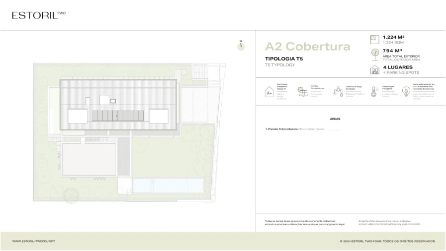 Moradia T5 para Venda em Cascais e Estoril Planta 5