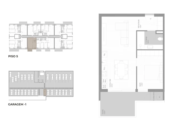 Apartamento T1 para Venda em Valongo Planta 1