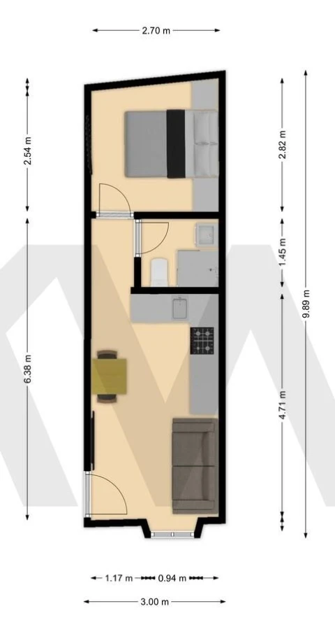 Apartamento T1 para Venda em Estrela