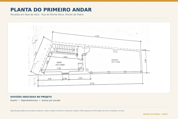 Moradia T2 para Venda em Monte da Pedra Planta 2