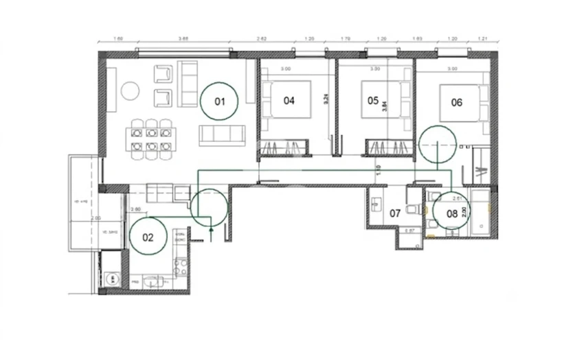 Apartamento T3 para Venda em Ermesinde Planta 1