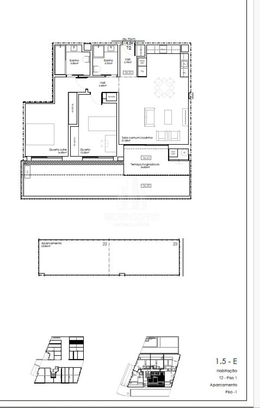 Apartamento T2 para Venda em Valadares Foto 13