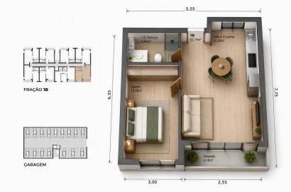 Apartamento T1 para Venda em Ancora
