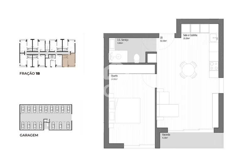 Apartamento T1 para Venda em Ancora Foto 9