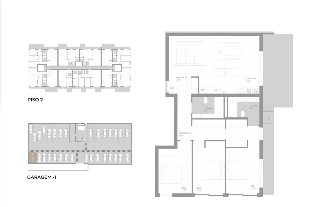 Apartamento T3 para Venda em Valongo Planta 2