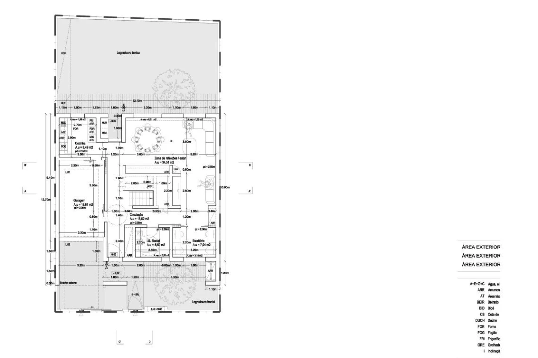 Moradia T3 para Venda em Santa Barbara Planta 9