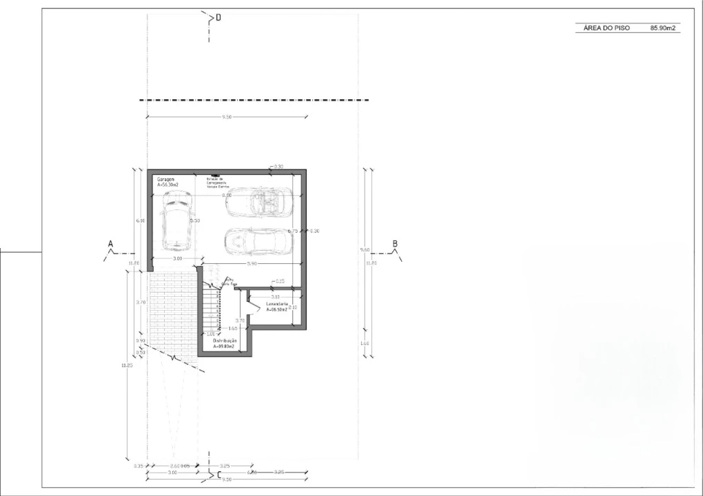 Moradia T3 para Venda em Amora Planta 6