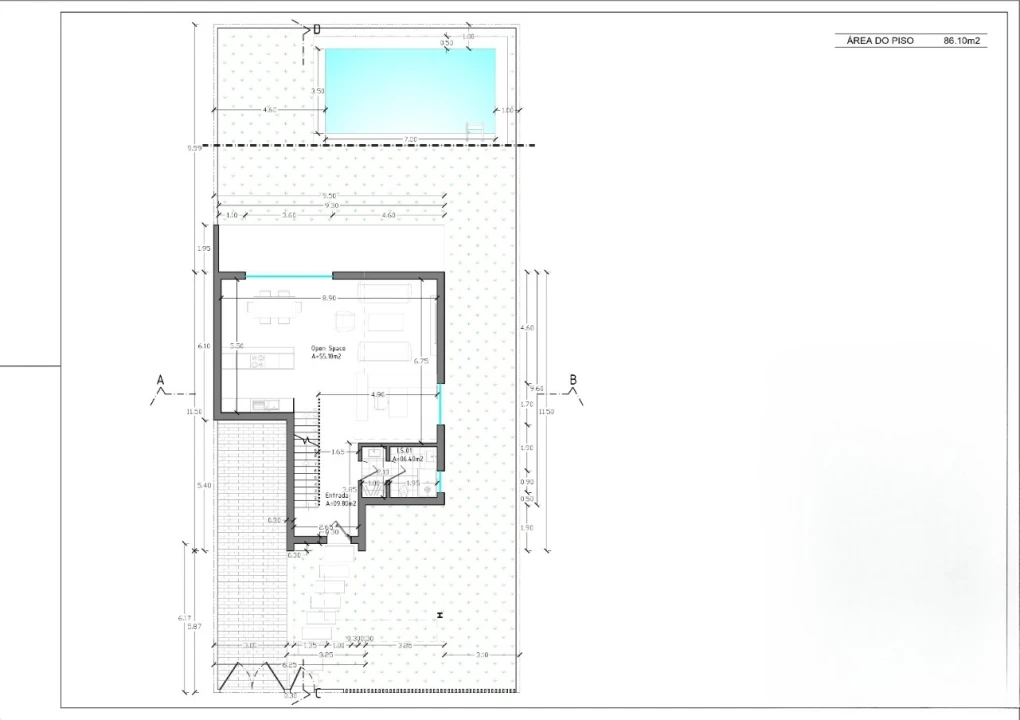 Moradia T3 para Venda em Amora Planta 7