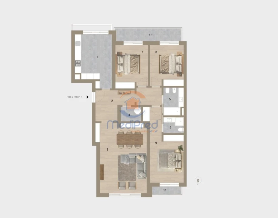 Apartamento T3 para Venda em Montijo e Afonsoeiro Foto 3