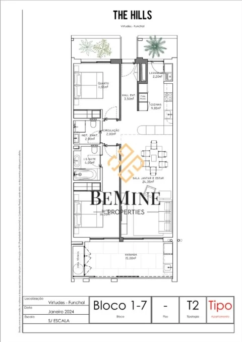 Apartamento T2 para Venda em São Martinho
