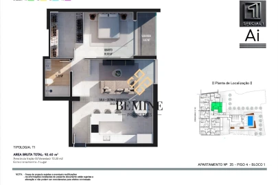 Apartamento T1 para Venda em Ribeira Brava
