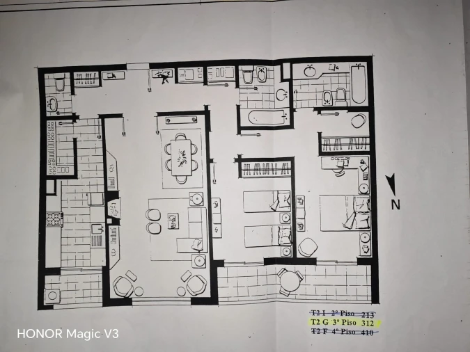 Apartamento T2 para Arrendamento em Cascais e Estoril Planta 1
