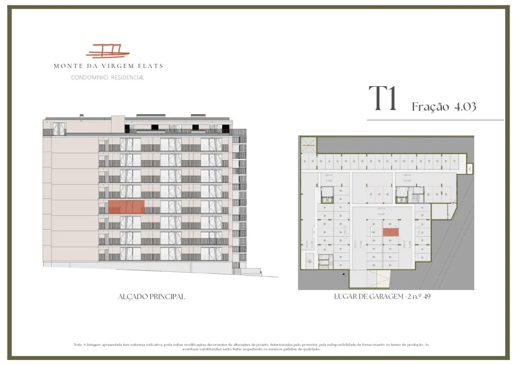 Apartamento T1 para Venda em Vilar de Andorinho Planta 2