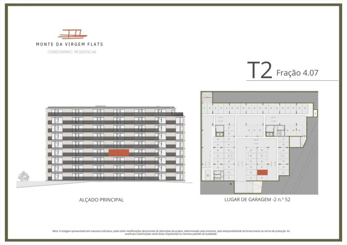Apartamento T2 para Venda em Vilar de Andorinho Planta 2