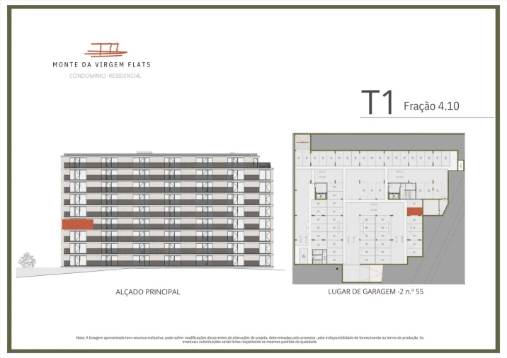 Apartamento T1 para Venda em Vilar de Andorinho Planta 2